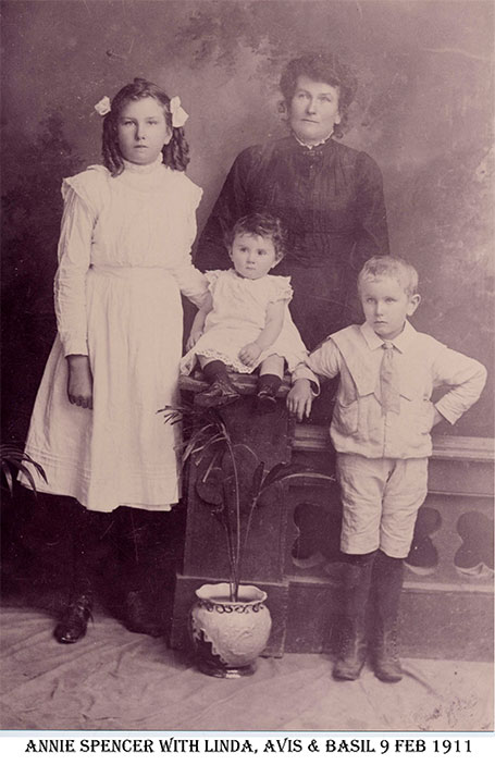 Annie with her children