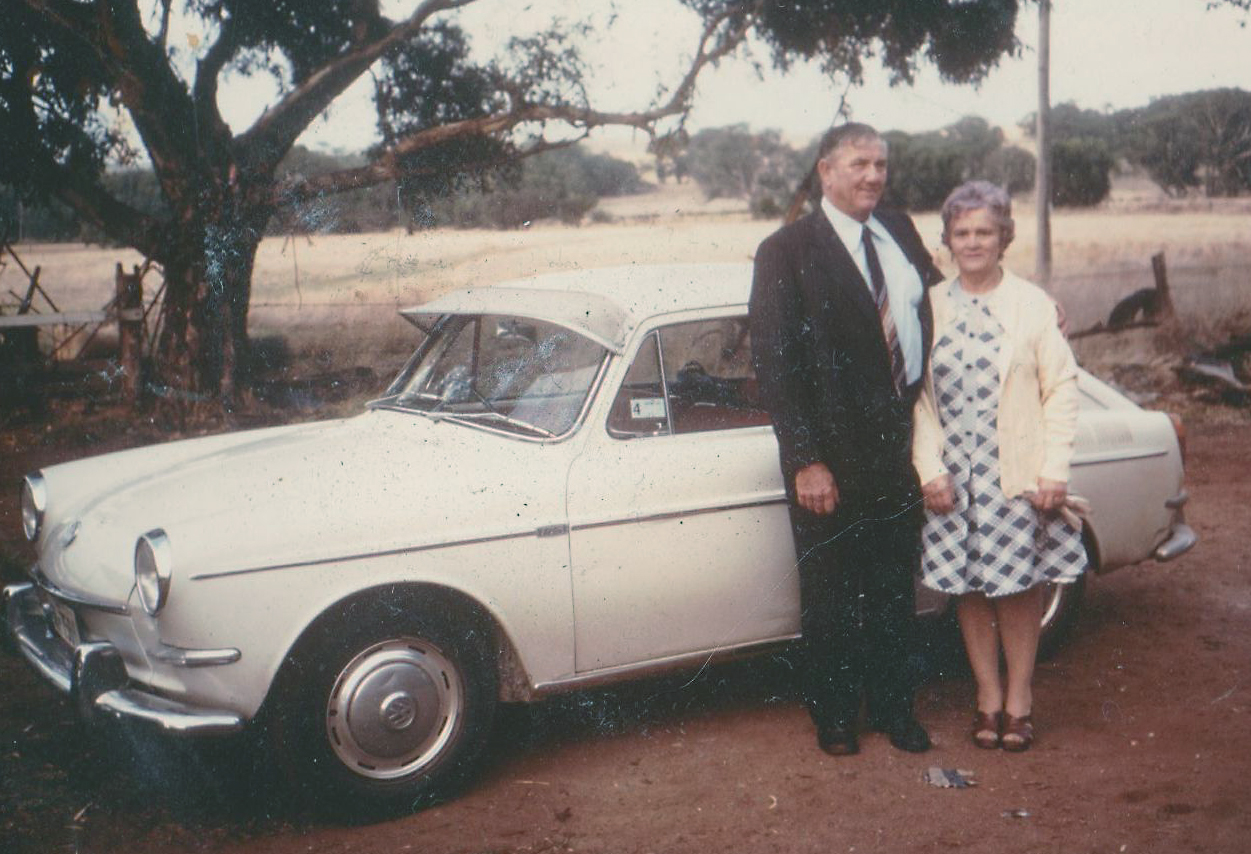 Bill & Dot on the farm at Dandaragan