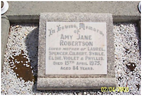 Amy Jane gravesite