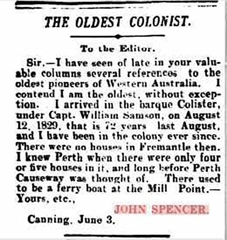 The Oldest Colonist