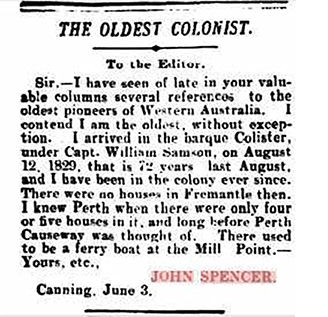 Oldest Colonist