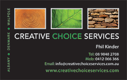 Creative Choice Services Business Card Front