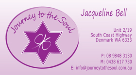 Journey to the Soul Business Card Front