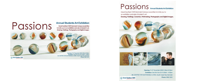 Passions TAFE exhibition